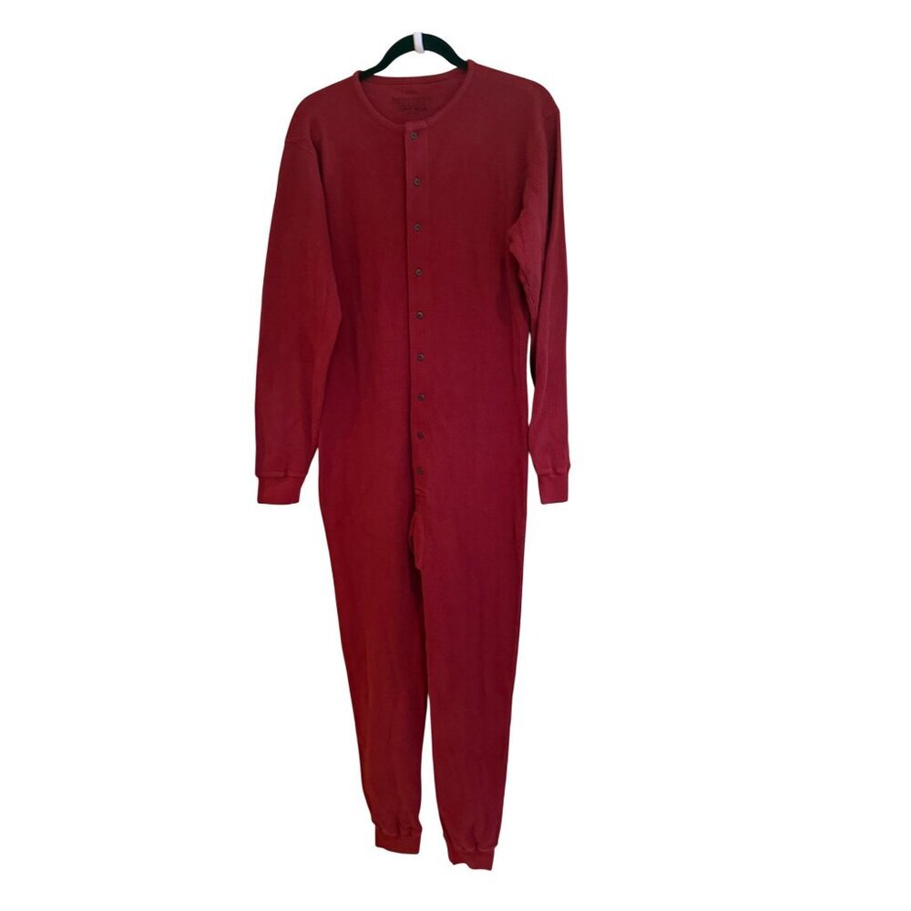Banana Republic Unisex Cabin Wear Thermal Onesie Size M/L Deadstock Red Rare New